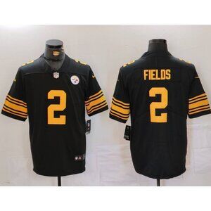 2 Justin Fields Black FUSE Color Rush Stitched Jersey